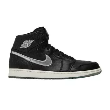 Мужские кроссовки Air Jordan 1 Retro High Passport Синий Белый Полночь-Темно-Металлический-Золотая Звезда 850703-011