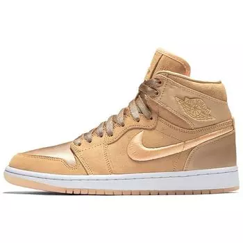 Air Jordan 1 Retro High Season of Her: Женские кроссовки Ice Peach Кремовый Белый-Металлик-Золотой AO1847-845
