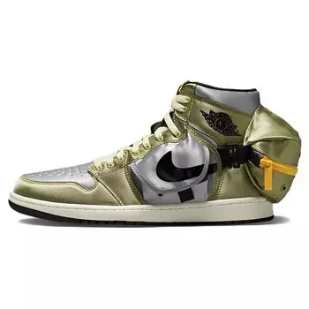 Air Jordan 1 Retro High Utility Neutral Olive Мужские кроссовки зеленые светло-стальные серые DO8727-200 40.5