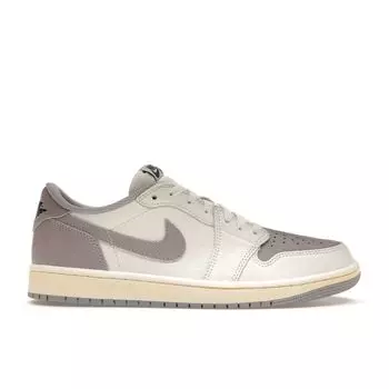 Air Jordan 1 Retro Low OG Атмосфера Серые Кроссовки Унисекс Кремовый Парус Черный CZ0790-101 44.5