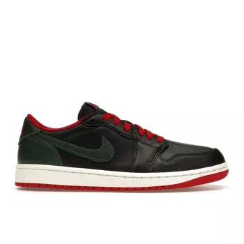 Air Jordan 1 Retro Low OG Black Gorge Green Женские кроссовки Varsity-Red Sail CZ0775-036 36.5