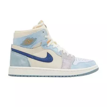 Air Jordan 1 Zoom Comfort Celestine Синие мужские кроссовки Sail Navy DQ5091-041 40