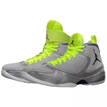 Air Jordan 2012 Deluxe Wolf Grey Мужские кроссовки черные серебристо-белые 484654-001