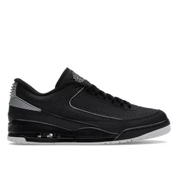 Air Jordan 2/3 черные металлические серебристые мужские кроссовки FD0383-001 40.5