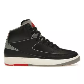 Air Jordan 2 Retro Black Cement мужские кроссовки цементно-серые огненно-красные паруса DR8884-001 43