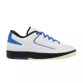Air Jordan 2 Retro Low Varsity Royal Женские кроссовки Белый Черный Муслин DX4401-104 36