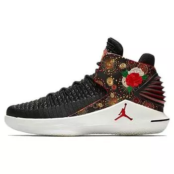 Air Jordan 32 Китайские новогодние мужские кроссовки черные университетские, красные, белые, металлик, золотые AJ6331-042