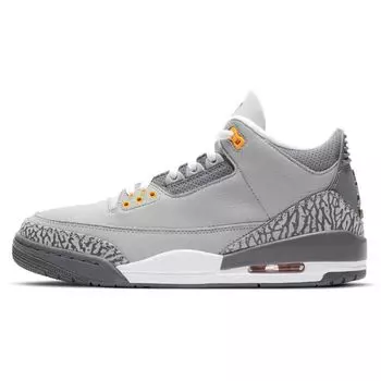 Air Jordan 3 Retro Cool Grey 2021 Кроссовки унисекс Серебристый Светло-Графитовый Orange-Pel CT8532-012 35.5