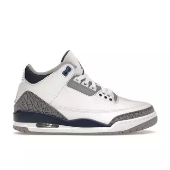 Air Jordan 3 Retro Midnight Navy Мужские кроссовки Белый цементно-серый Черный CT8532-140 47.5