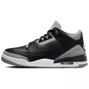 Air Jordan 3 Retro OG Black Cement 2024 Унисекс Кроссовки Огненно-красный Цементно-серый Парус DN3707-010 42