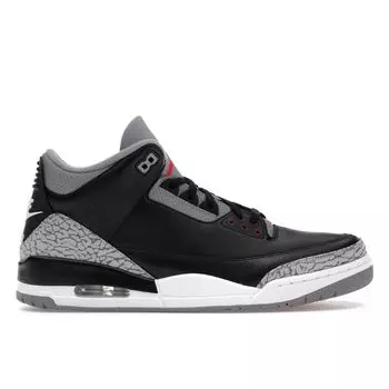 Air Jordan 3 Retro OG Black Cement 2024 Унисекс Кроссовки Огненно-красный Цементно-серый Парус DN3707-010 43