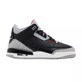 Air Jordan 3 Retro OG GS Black Cement 2024 Детские кроссовки Fire-Red Cement-Grey Sail DM0967-010 37.5