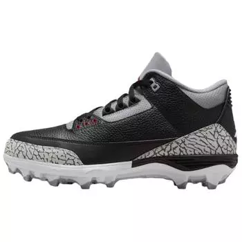 Air Jordan 3 Retro TD Cleat Black Cement мужские кроссовки огненно-красные цементно-серые белые FZ8626-001 42