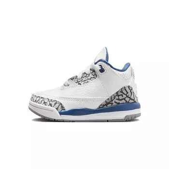 Air Jordan 3 Retro TD Washington Wizards Детские кроссовки Белый металлик-медь True-Blue DM0968-148 26