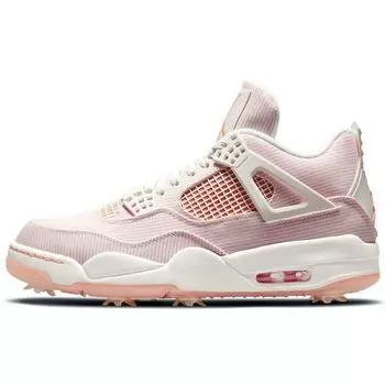 Air Jordan 4 Golf NRG Seersucker Мужские кроссовки Розовый Парус Абрикос-Агат CZ2439-101 41