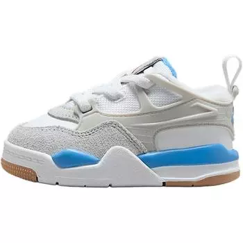 Air Jordan 4 RM TD Университетский Синий Детские Кроссовки Белый Нейтрально-Серый FQ7937-104 26