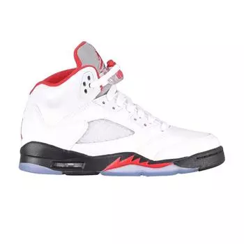 Детские кроссовки Air Jordan 5 Retro GS Fire Red 2013 White Fire-Red-Black 440888-100