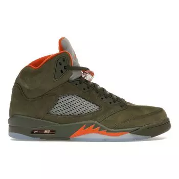 Air Jordan 5 Retro Olive 2024 Мужские кроссовки Green Army-Oliv Solar-Orange DD0587-308 41