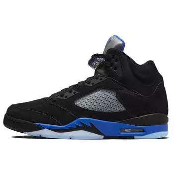 Air Jordan 5 Retro Racer Синие мужские кроссовки черные со светоотражающим покрытием-серебристый CT4838-004 42