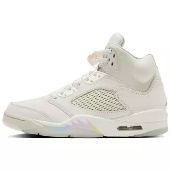 Air Jordan 5 Retro Year of the Snake женские кроссовки кремовые светло-серые черные HF3183-001 36