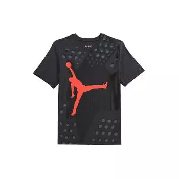Air Jordan 6 Повседневная спортивная футболка с короткими рукавами Мужские топы Черные BV5412-010 XXXL