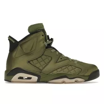 Air Jordan 6 Retro Pinnacle Flight Jacket Мужские кроссовки Зеленый пальмовый-зеленый пальмовый-черный AH4614-303