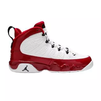 Air Jordan 9 Retro BG Gym Red Kids Sneakers White Whute Black 302359-160