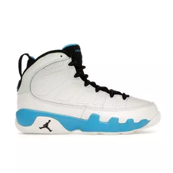 Air Jordan 9 Retro GS Powder Blue 2024 Детские кроссовки Белый Summit-White Черный FV0143-101 37.5