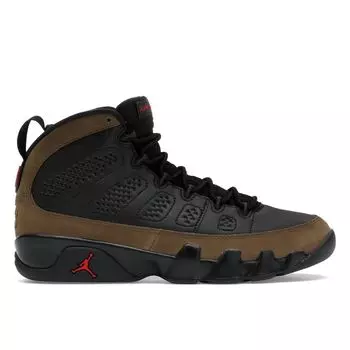 Air Jordan 9 Retro Olive 2024 Мужские кроссовки Черный True-красный Светло-оливковый HV4794-030 41