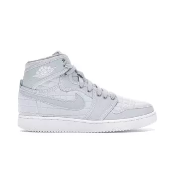 Air Jordan AJKO Высокие стеганые мужские кроссовки Pure Platinum Серый металлик-Серебристый Белый 638471-004