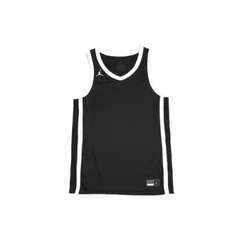 Air Jordan Basketball без рукавов свободный крой майка мужская топы черный белый AR4320-012 XS