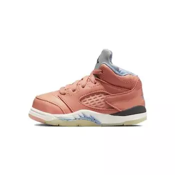 Air Jordan DJ Khaled x Jordan 5 Retro TD We The Best — детские кроссовки Crimson Bliss Orange Leche-Blue Sail DV4981-641 25