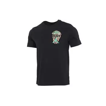 Air Jordan DNA Повседневная спортивная трикотажная футболка с круглым вырезом с коротким рукавом Мужские топы Черный CZ8060-010 M