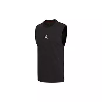 Air Jordan Dri-Fit Quick Dry с круглым вырезом Дышащая майка без рукавов Мужские топы Черный DC3237-010 S