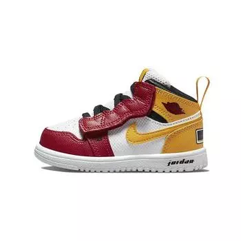 Air Jordan Jordan 1 Mid ALT SE TD Motorsport Детские кроссовки Белый Черный Университетское золото DJ6250-067 22