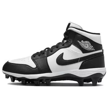 Air Jordan Jordan 1 Mid TD Cleat Черно-белые мужские кроссовки 2023 FJ6805-100 41