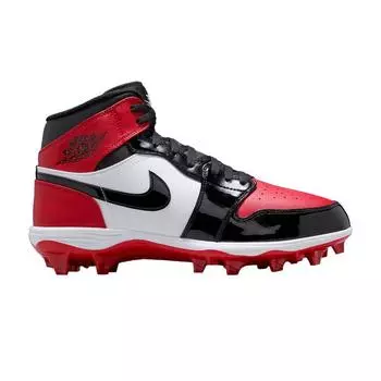 Air Jordan Jordan 1 Mid TD Cleat Bred Toe мужские кроссовки Gym-красные белые черные FJ6805-601 42