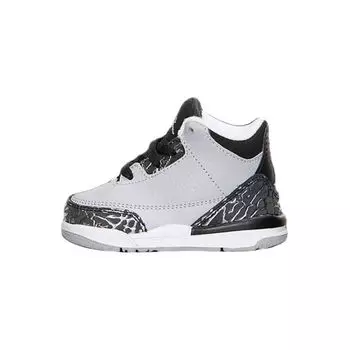 Air Jordan Jordan 3 Retro BT Wolf Grey Детские кроссовки Металлик-Серебристый-Черный 832033-004