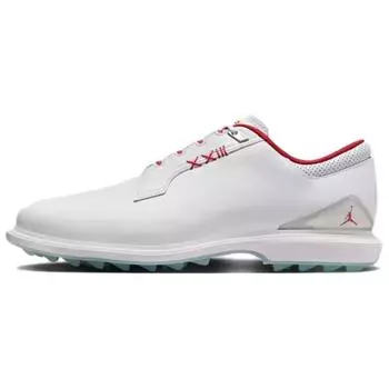 Air Jordan Jordan ADG 5 Широкие белые огненно-красные кроссовки унисекс металлик-серебристый синий оттенок FQ7874-101 40.5