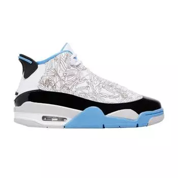 Air Jordan Jordan Dub Zero GS Legend Синие детские кроссовки Белый Черный Нейтрально-Серый DV1360-114 37.5
