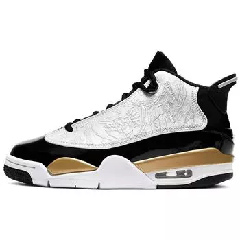 Air Jordan Jordan Dub Zero GS Metallic Gold Детские кроссовки Черный Белый 311047-005