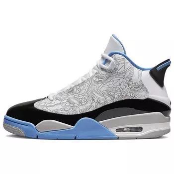 Air Jordan Jordan Dub Zero Legend Синие мужские кроссовки белые черные нейтрально-серые 311046-114