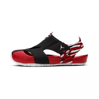 Air Jordan Jordan Flare PS Черные университетские красные детские кроссовки Белые CI7849-016