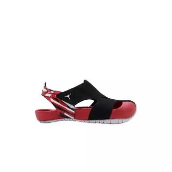 Air Jordan Jordan Flare TD Черные университетские красные детские кроссовки Белые CI7850-016