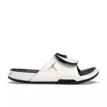 Air Jordan Jordan Hydro 11 Retro Slide Gratitude мужские кроссовки белый металлик-золотой черный FN2452-170 44