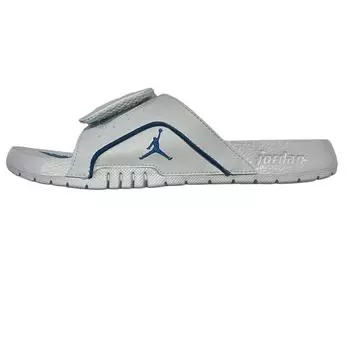 Air Jordan Jordan Hydro 4 Retro Slide GS Военные синие детские кроссовки Бело-белый нейтрально-серый 532226-141 40