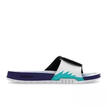 Air Jordan Jordan Hydro 5 Retro Slide Grape 2025 Мужские кроссовки Белый Новый-Изумрудный Виноград-Лед 555501-103 47.5