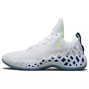 Air Jordan Jordan Jumpman Diamond Low PF белые синие зеленые мужские кроссовки Liquid-Lime FB7169-131 42.5