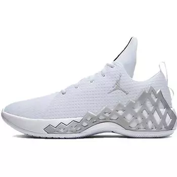Air Jordan Jordan Jumpman Diamond Low PF Белые Серебристые Мужские Кроссовки Металлик-Серебристый CI1209-100
