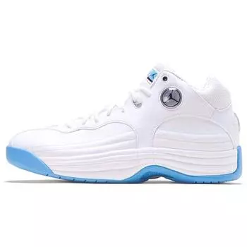 Air Jordan Jordan Jumpman Team 1 Белые университетские синие кроссовки унисекс Черные волчьи-серые CV8926-107